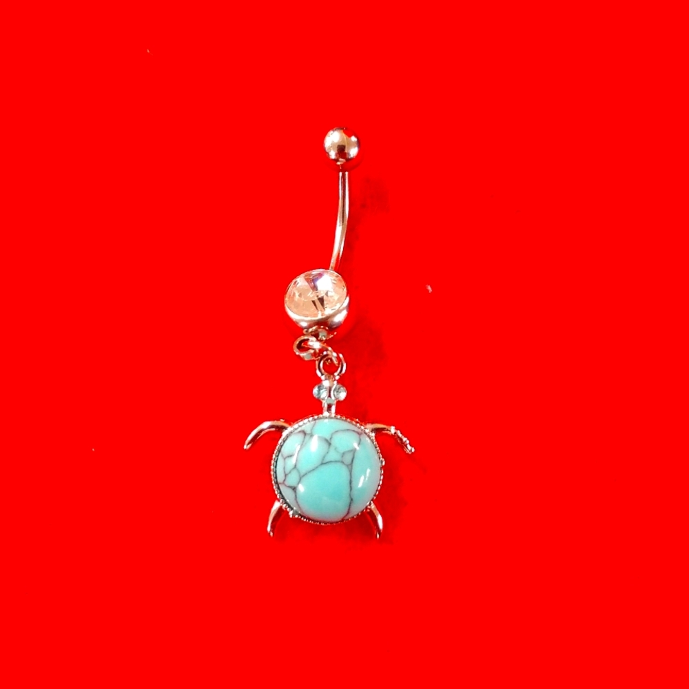 Turtle Belly Ring - image 1